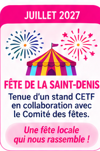Affiche Fête de la Saint-Denis — Stand CETF