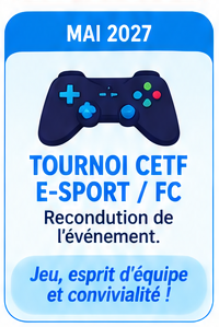 Affiche Tournoi CETF E-Sport / FC